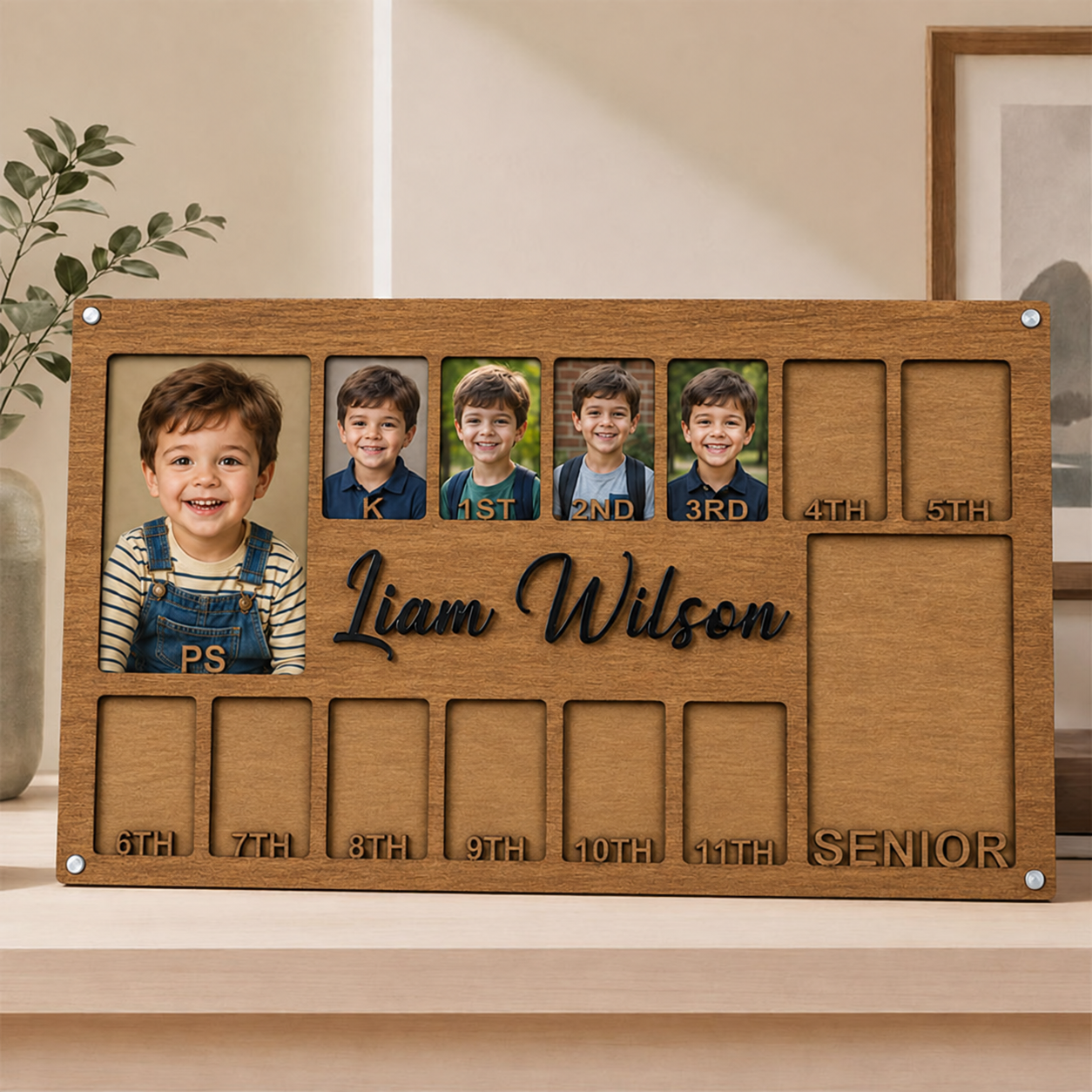 🖼️Personalized School Years Photo Frame | Preschool to Senior Graduation Keepsake