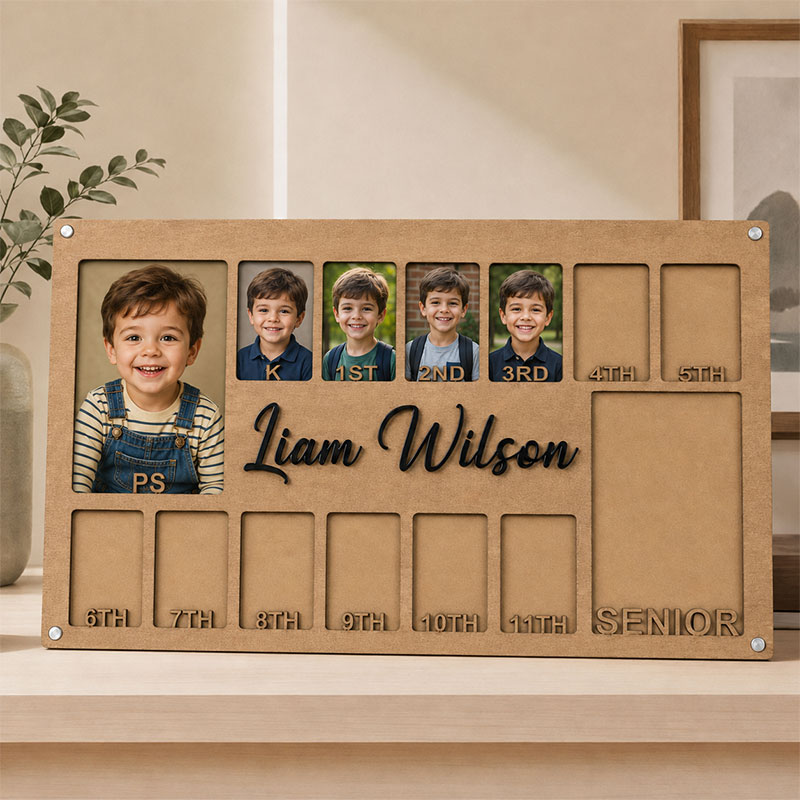 🖼️Personalized School Years Photo Frame | Preschool to Senior Graduation Keepsake