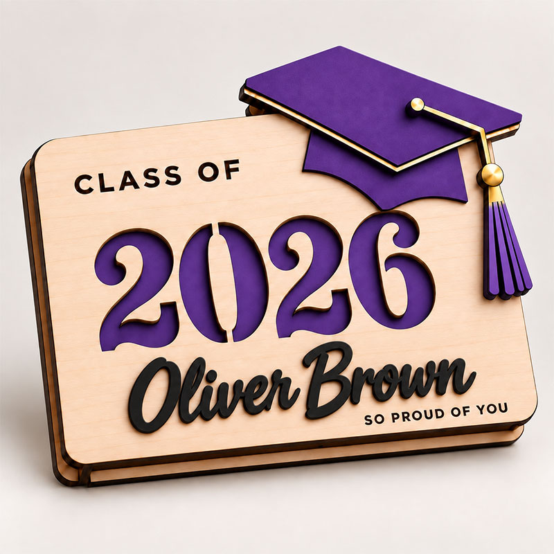 💵Personalized Graduation Money Holder | Class of 2026  Cash & Gift Card Holder for High School and College Graduates