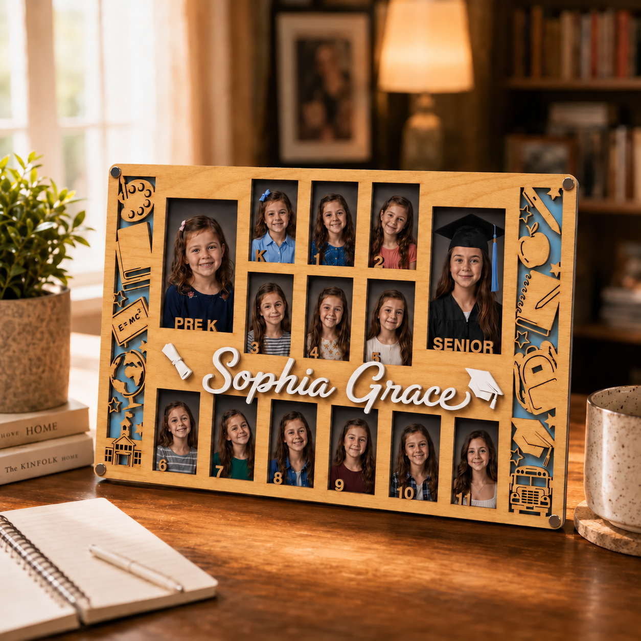 🎓✨ Custom School Memory Photo Frame 