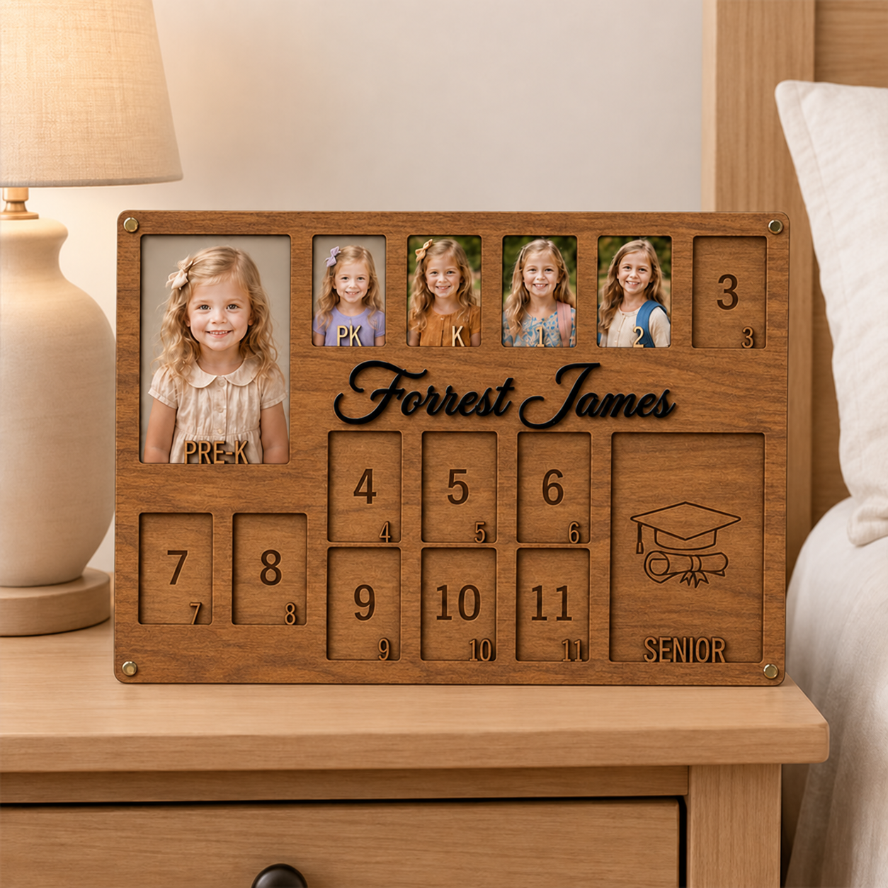 🌻Personalized School Years Photo Frame | From Pre-K to Senior Graduation Keepsake