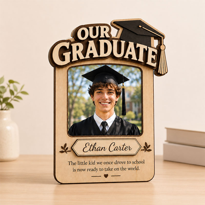 🌟Personalized Graduation Car Visor Photo Frame | Custom Name  Graduate Keepsake