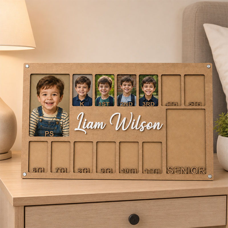 🖼️Personalized School Years Photo Frame | Preschool to Senior Graduation Keepsake
