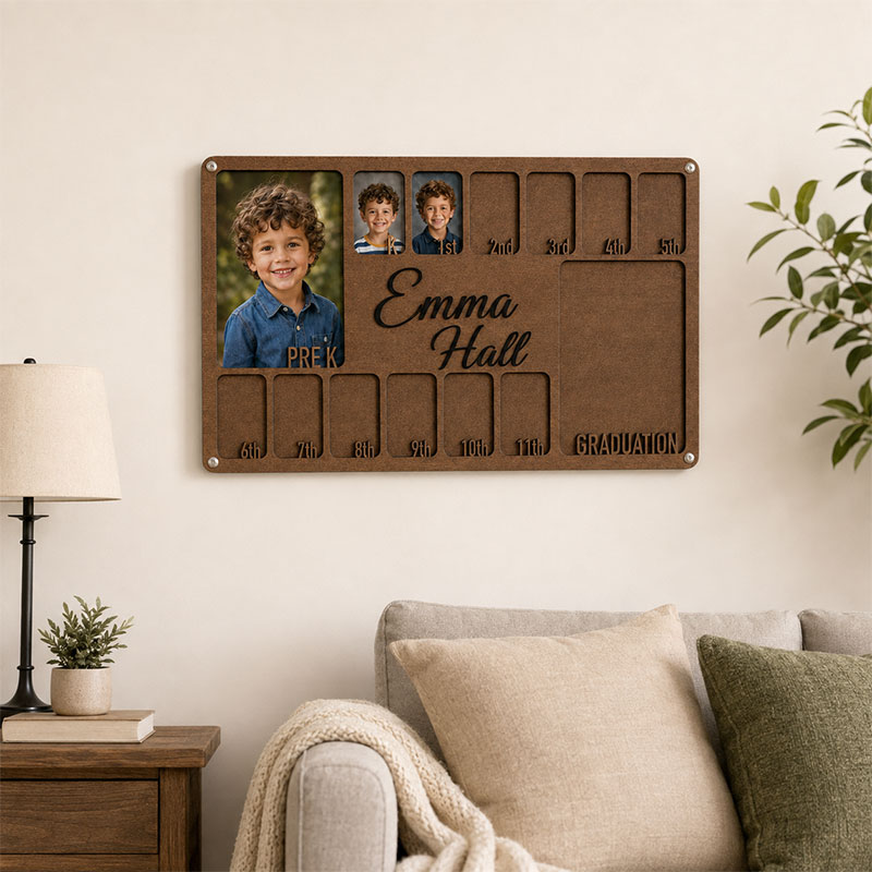 🌱Personalized School Years Photo Frame | From Pre-K to Senior Graduation Keepsake