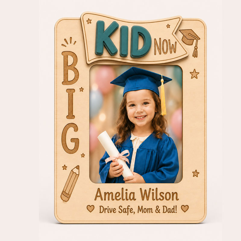 📸 Personalized Car Visor Photo Frame for Parents | Custom Kid Graduation Car Charm
