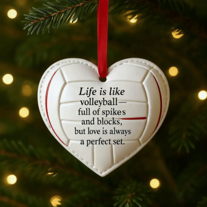 Heart-Shaped Sports Ornaments