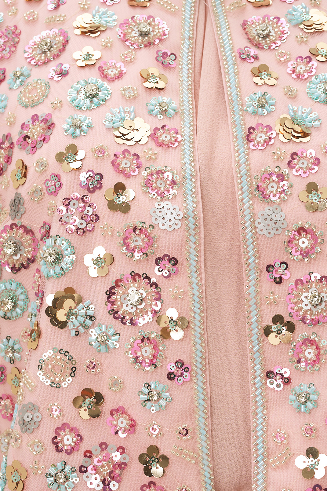 Modest Glamour Embellished Cropped Jacket & Pleated Dress Set