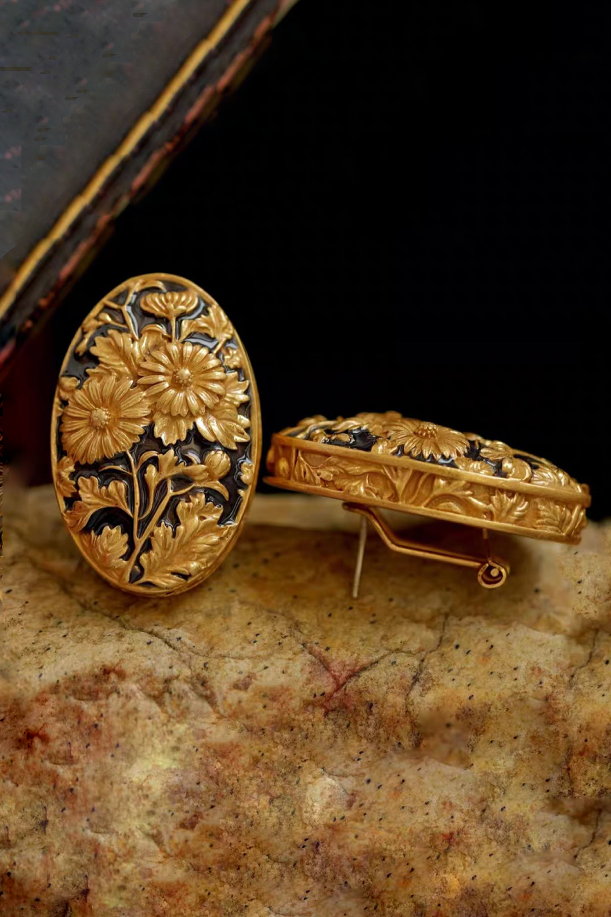 Eileen Flower Enamel Earrings & Ring Set