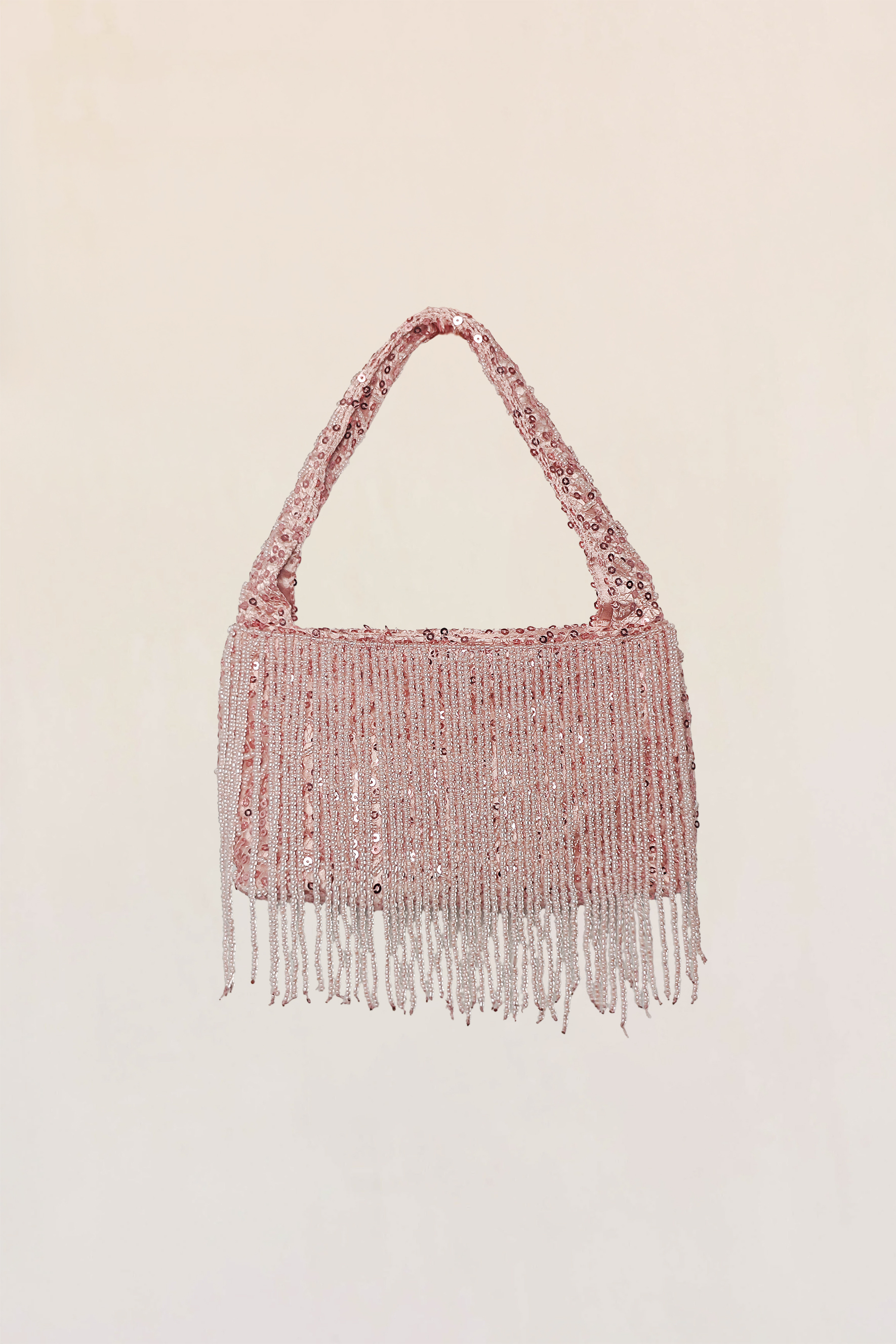 Sequined Fringe Handbag