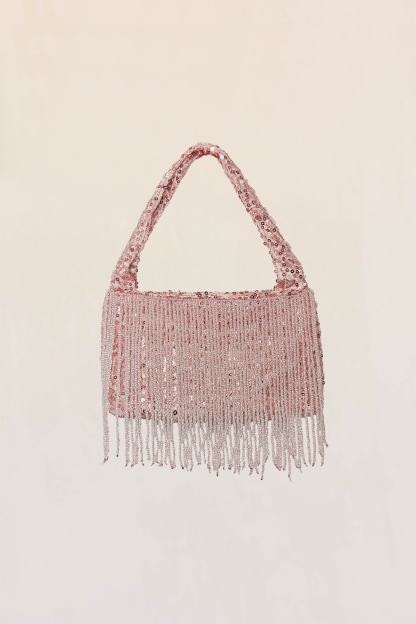 Sequined Fringe Handbag