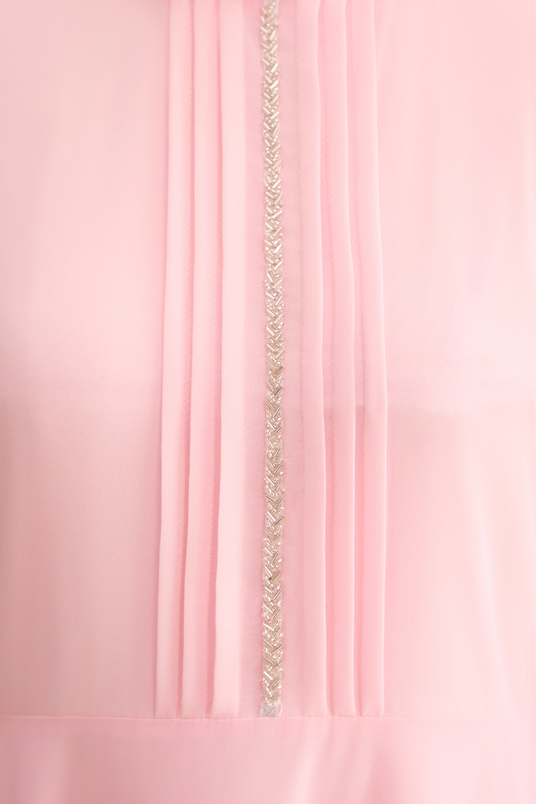 Sprinkle Of Sass Pink Rhinestone Belt Ruffled Maxi Dress