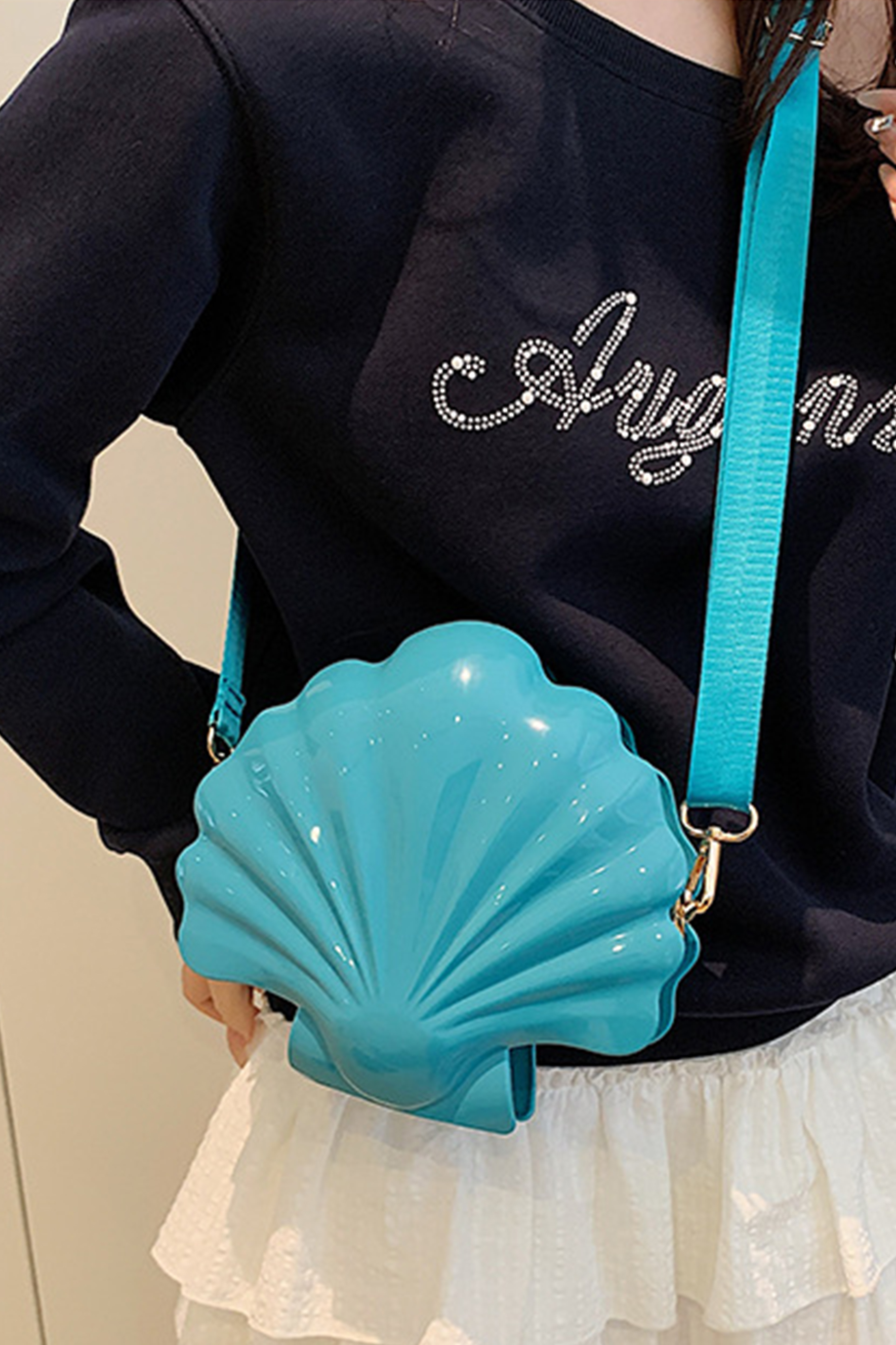 Seashell Shaped Satchel Bag