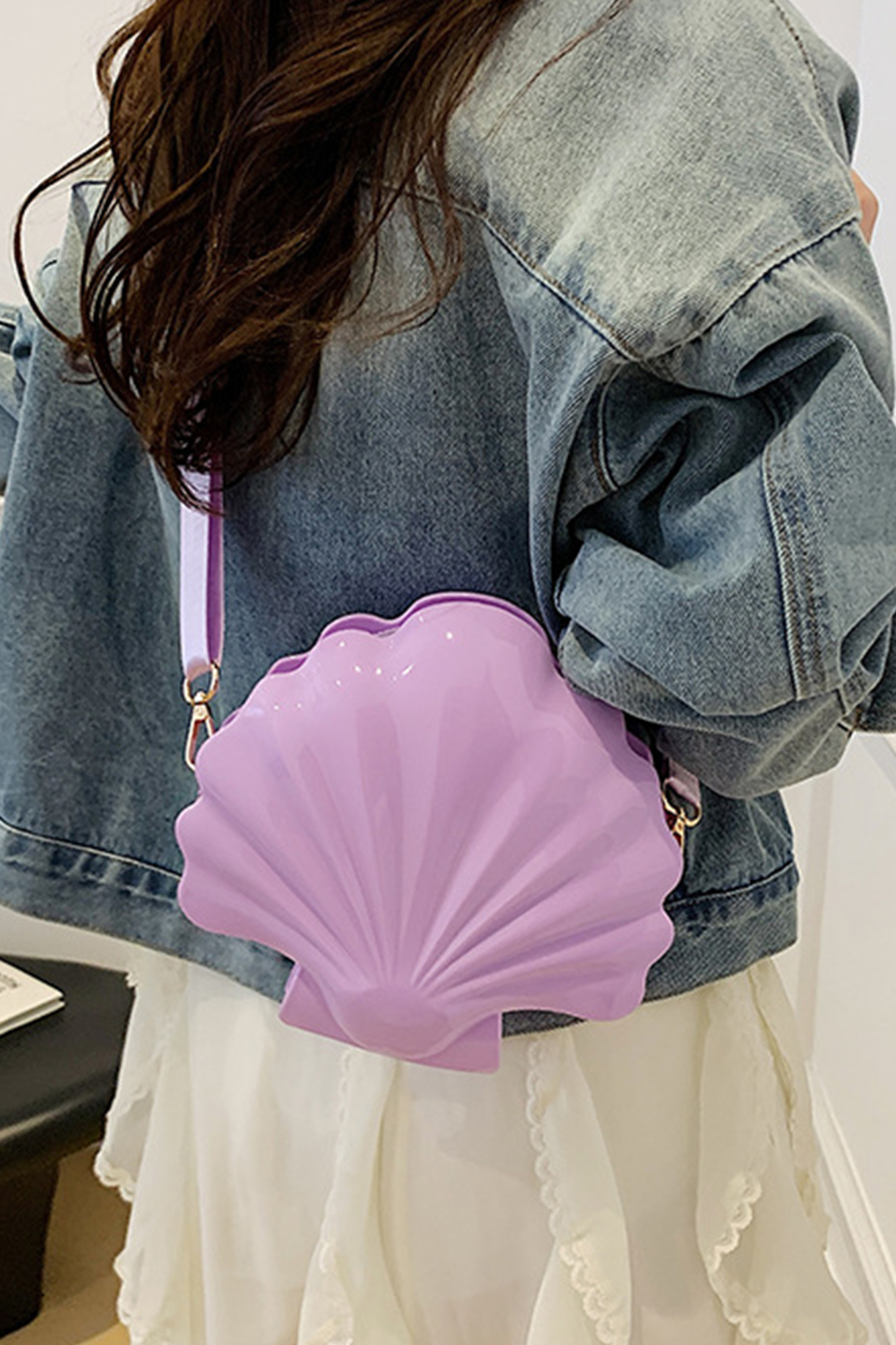 Seashell Shaped Satchel Bag