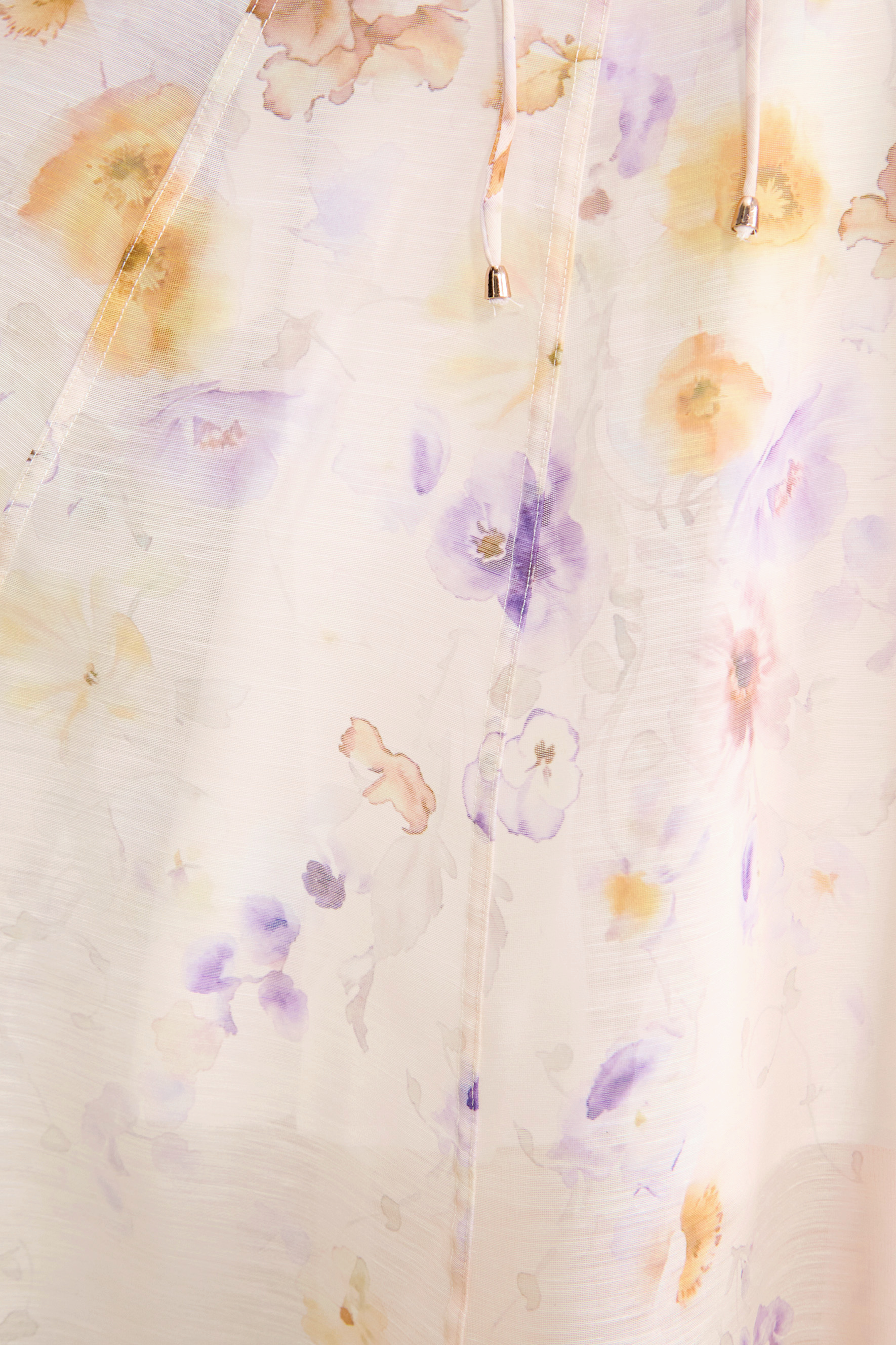 Summer Invite Apricot Floral Print Puff Sleeve Maxi Dress