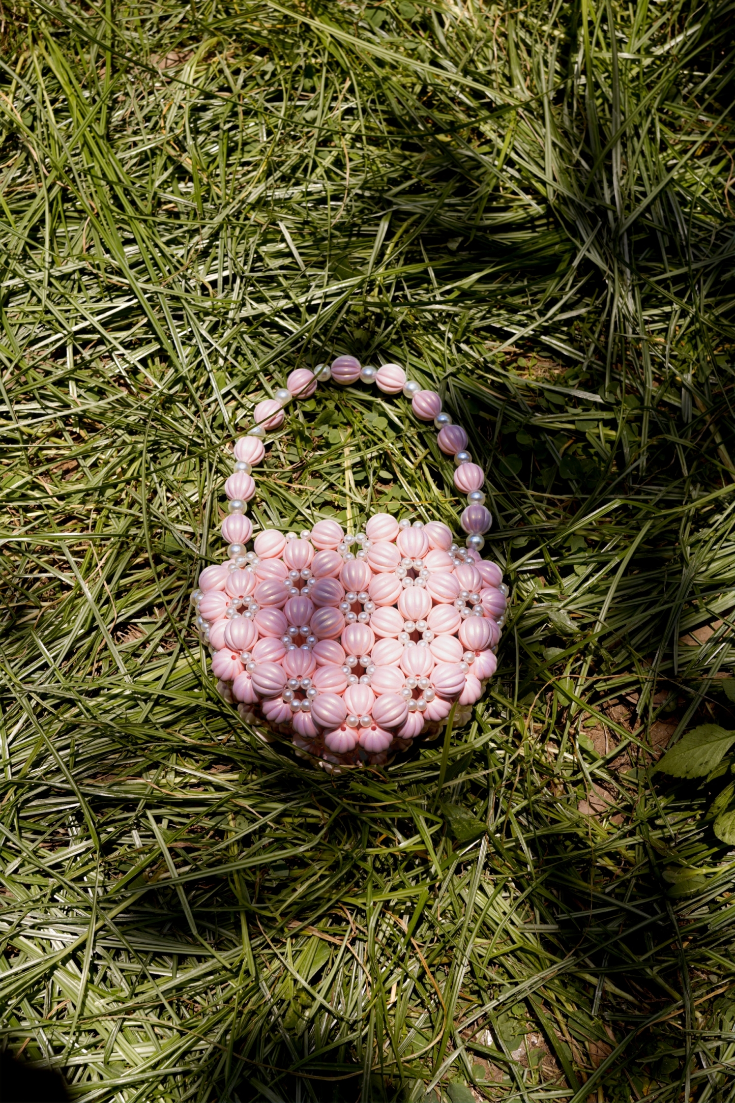 Floral Beaded Pearl Handbag