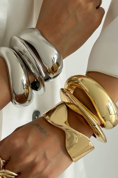 Irregular Shape Metal Bangle