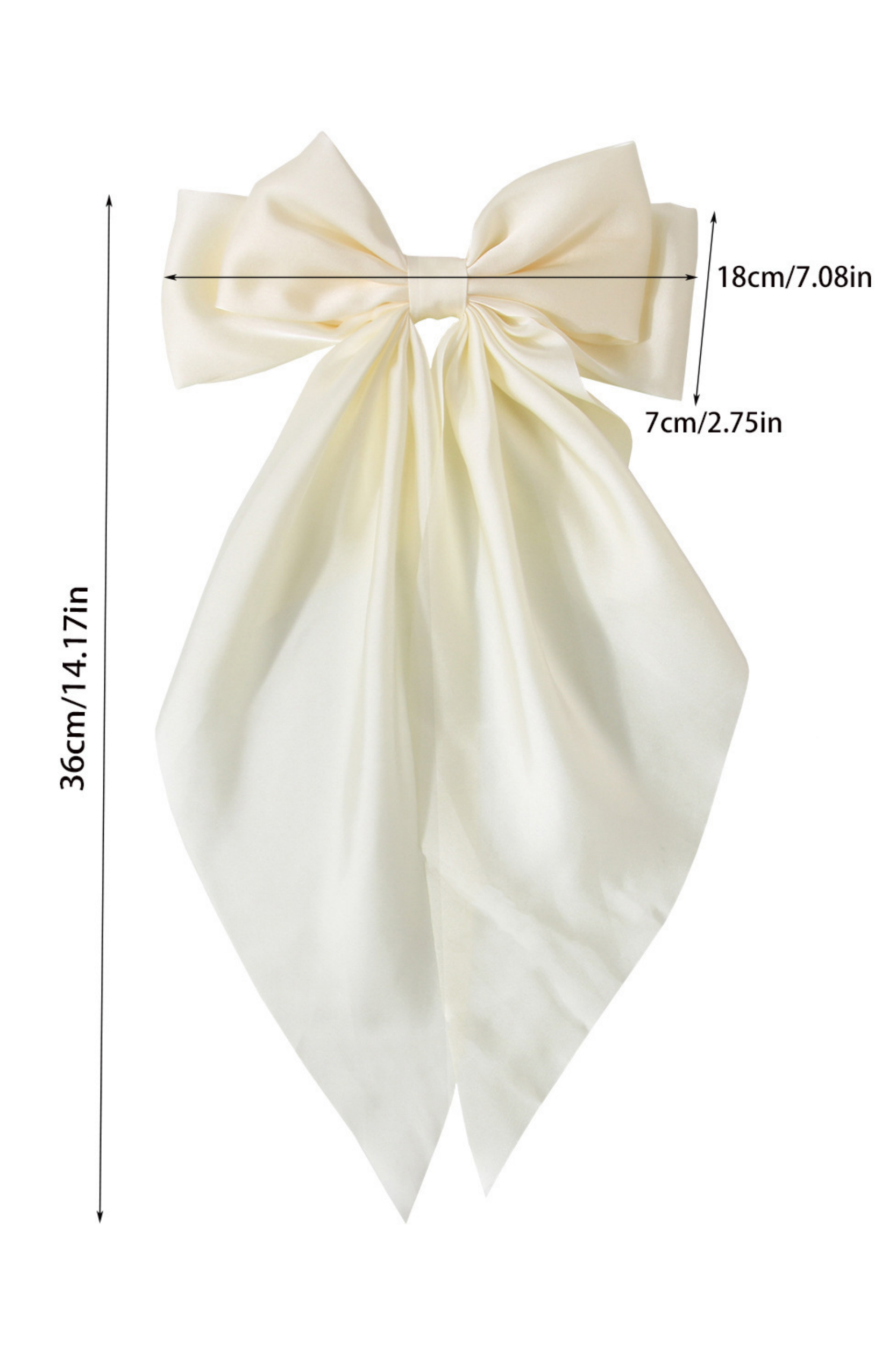 Sicily Satin Bowknot Hair Clip