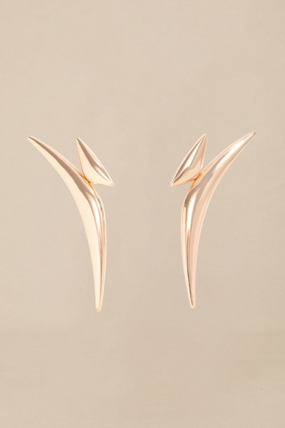 Abstract Triangle Pointed Drop Earrings