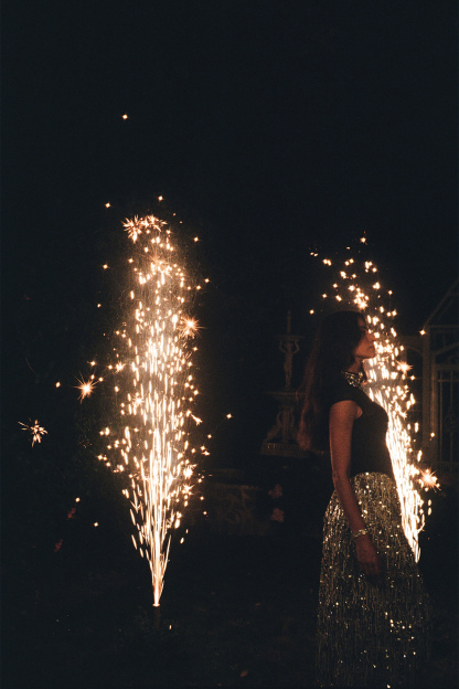 Twinkle All Night Silver Sheer Corset Top & Fringe Skirt Set