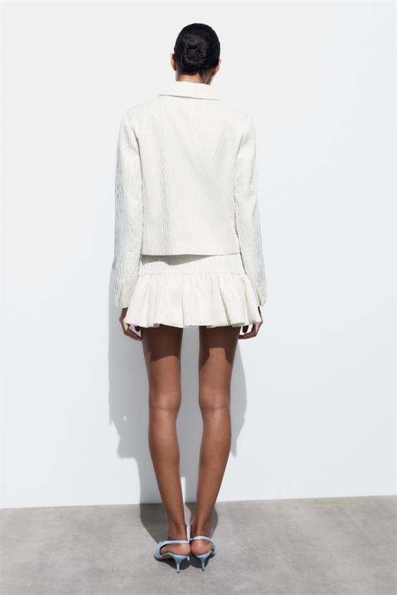 Denise Lapel Blazer Textured Set