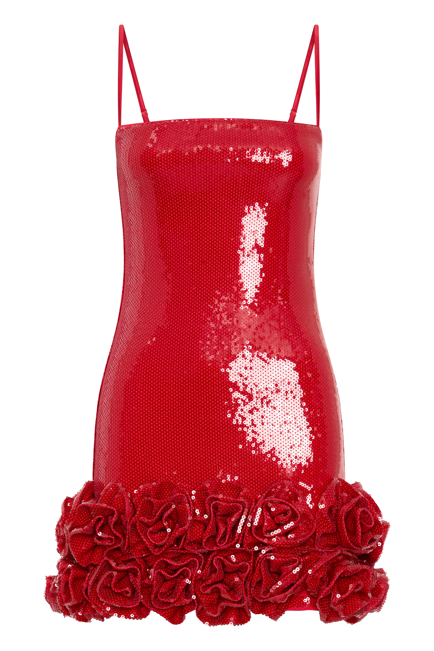 Sandra Sequin Flower Cami Mini Dress