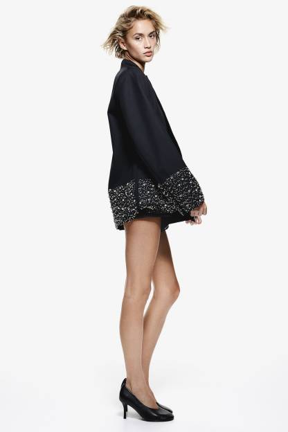 Cornelia Rhinestone Embellished Blazer & Shorts Set