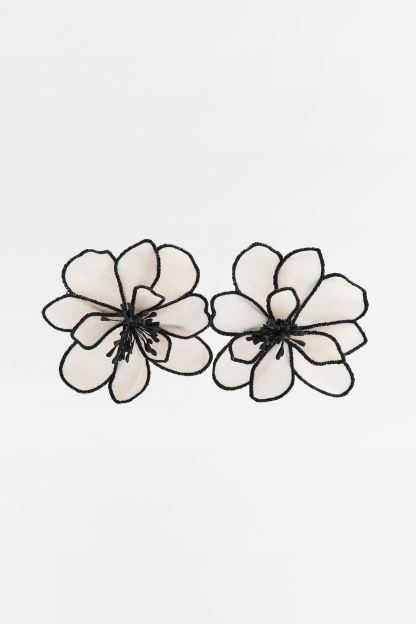Flower Fabric Earrings