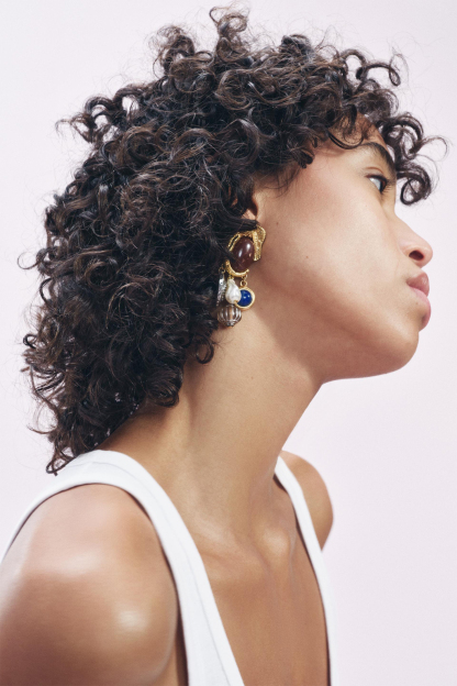 Elephant Gemstone Drop Earrings