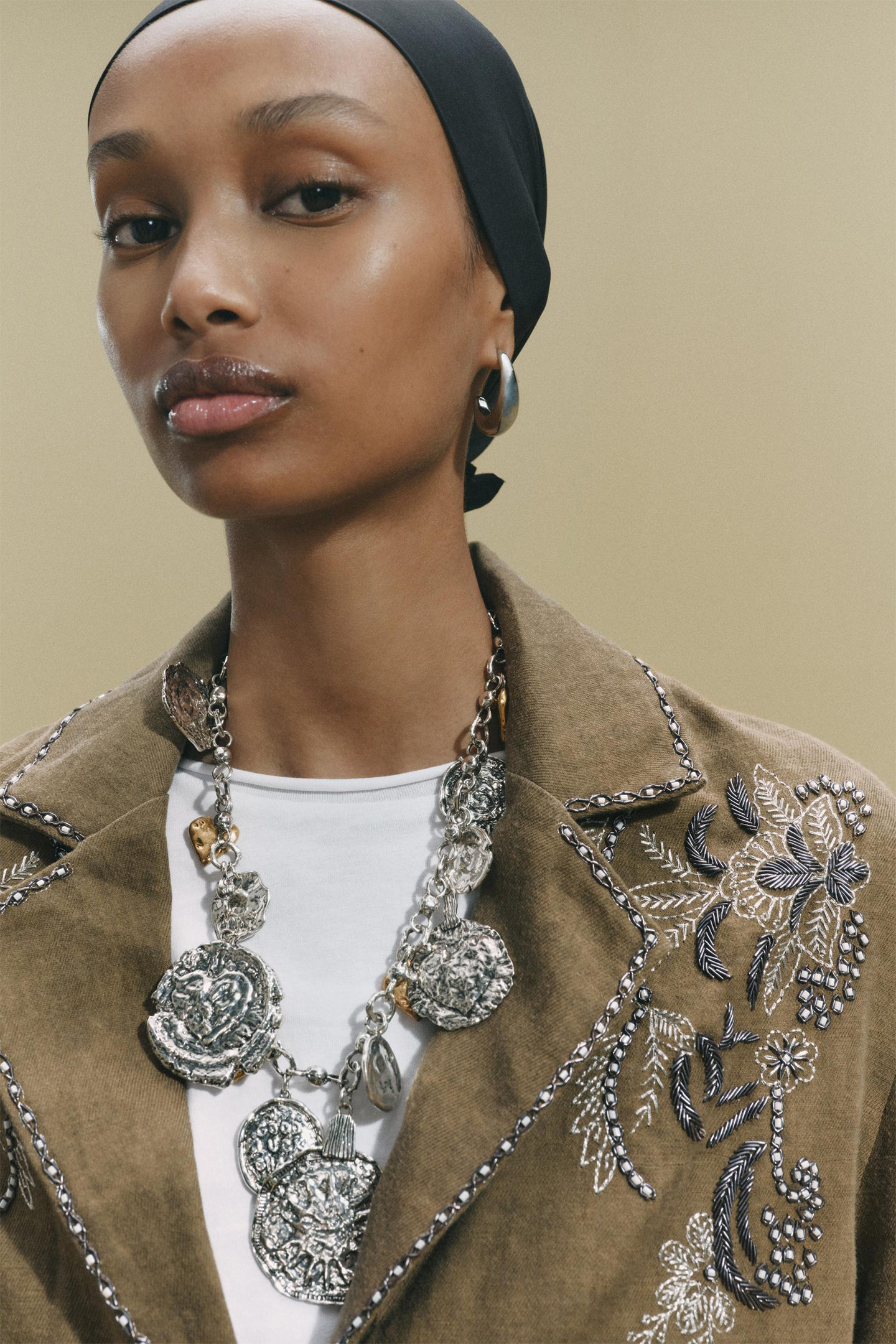 Asymmetrical Badge Heart Necklace