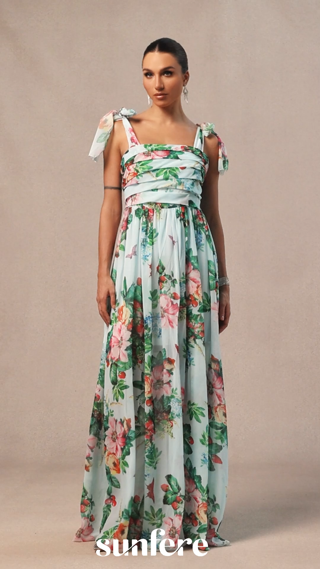 Dinah Printed Strap Maxi Dress