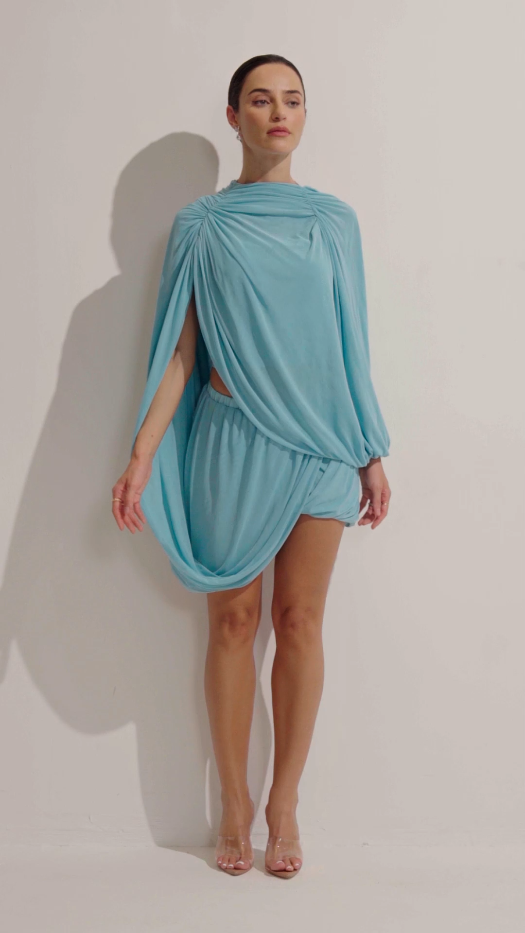 Eileen Asymmetrical Draped Set