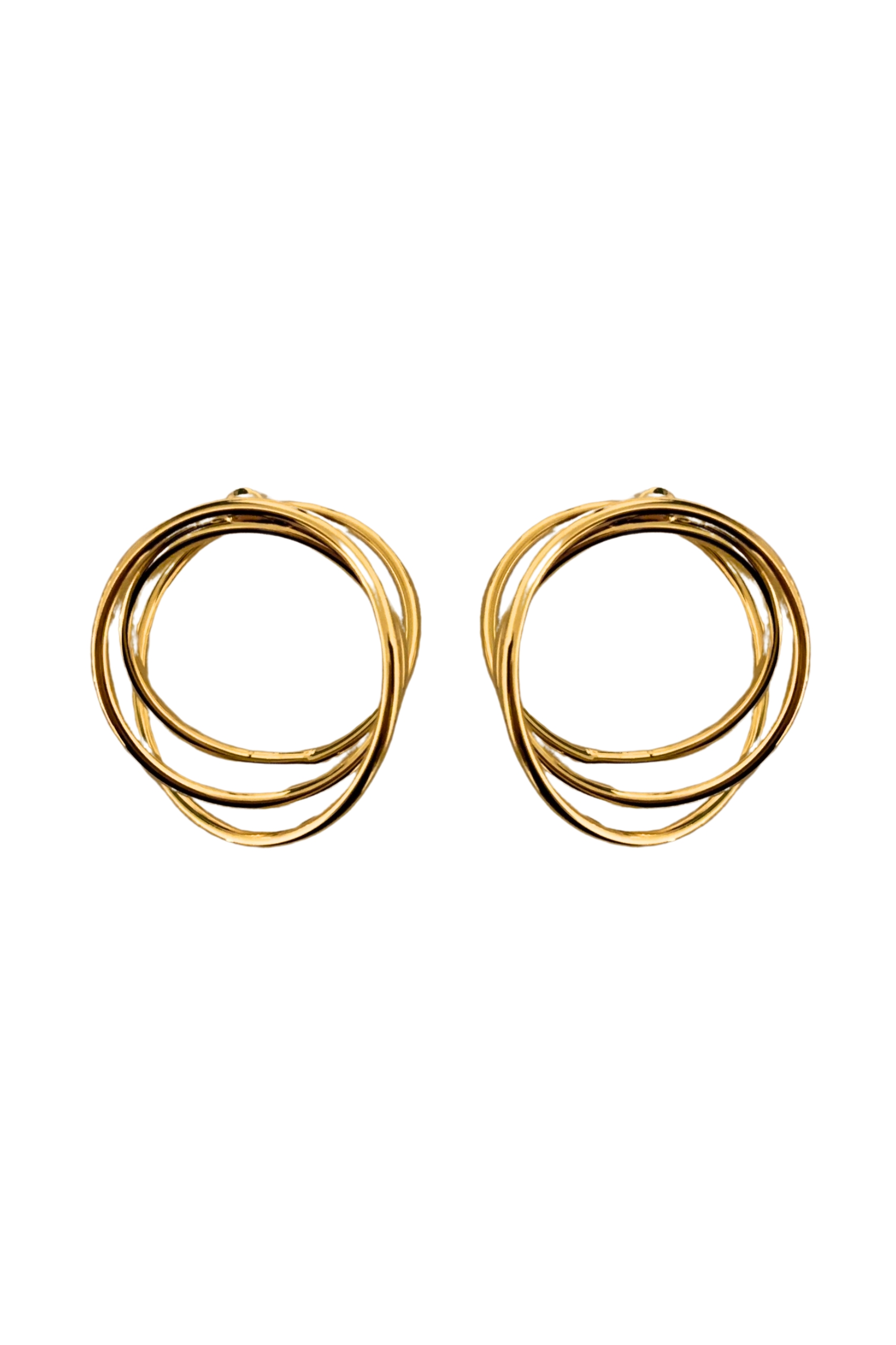 Asymmetrical Loop Dangle Earrings