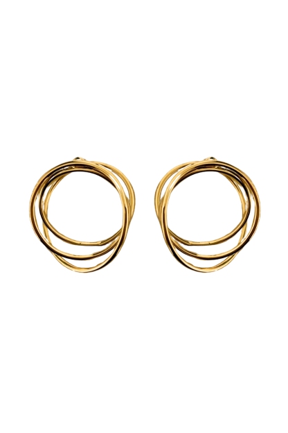 Asymmetrical Loop Dangle Earrings