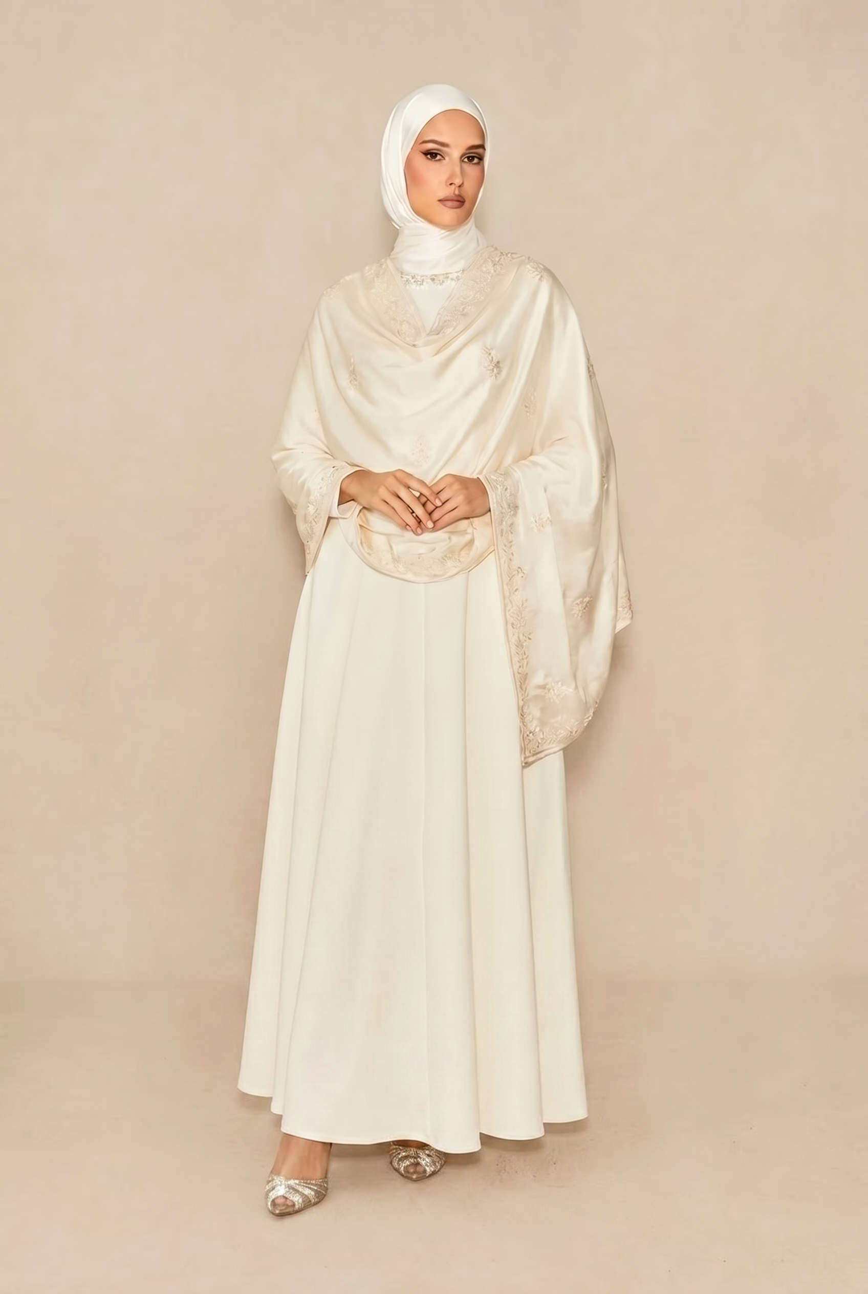 Captured Your Heart White Embellished Sleeveless Midi Dress