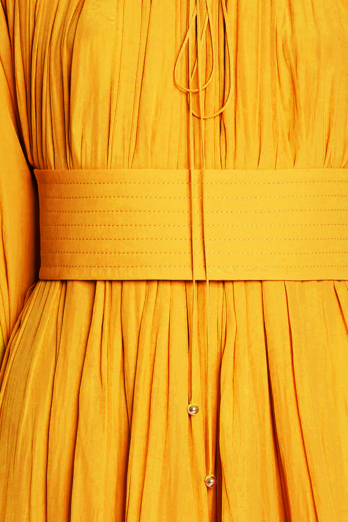 Eartha Cape-effect Ruffle Mini Dress