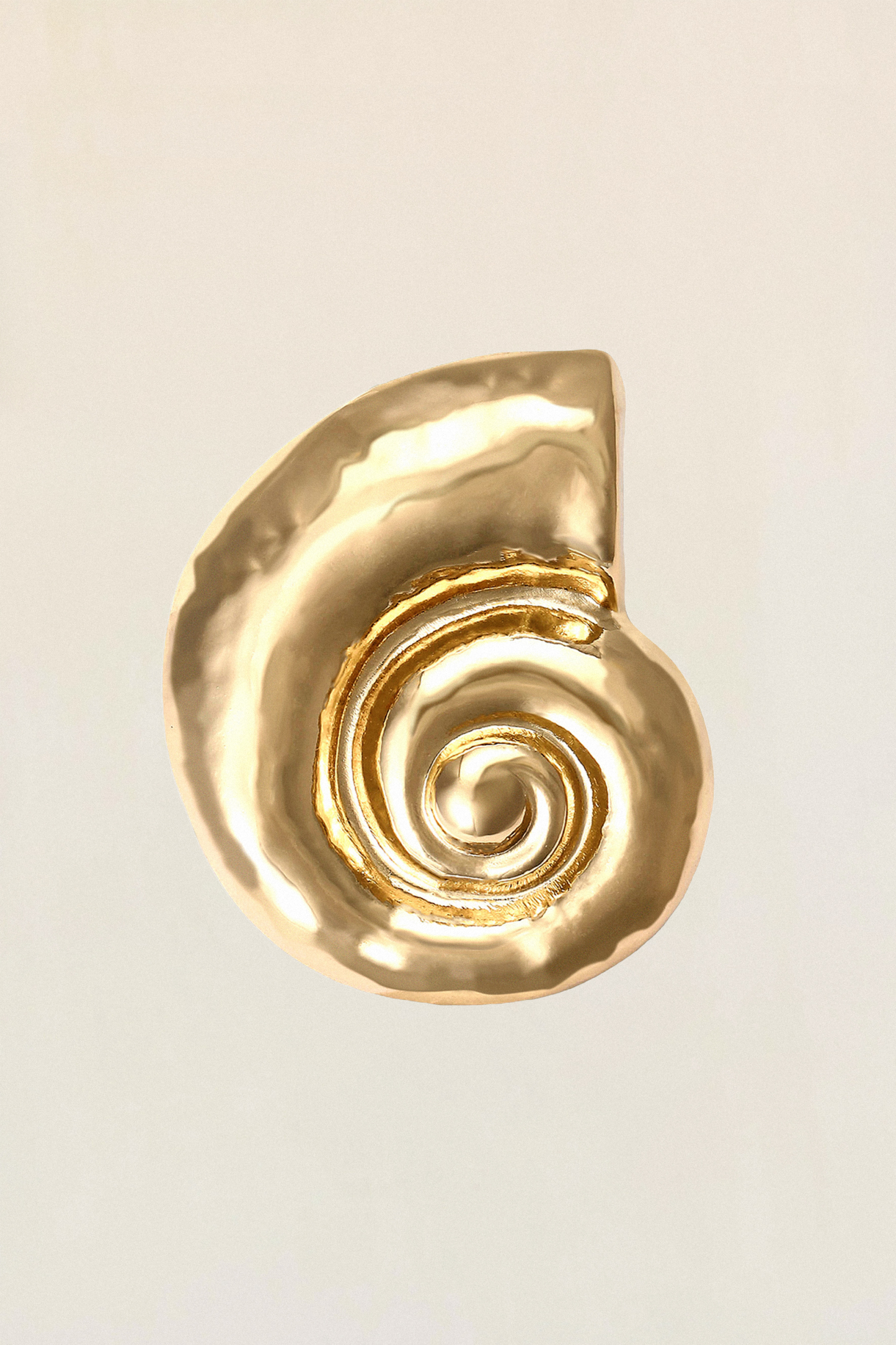 Spiral Shell Brooch