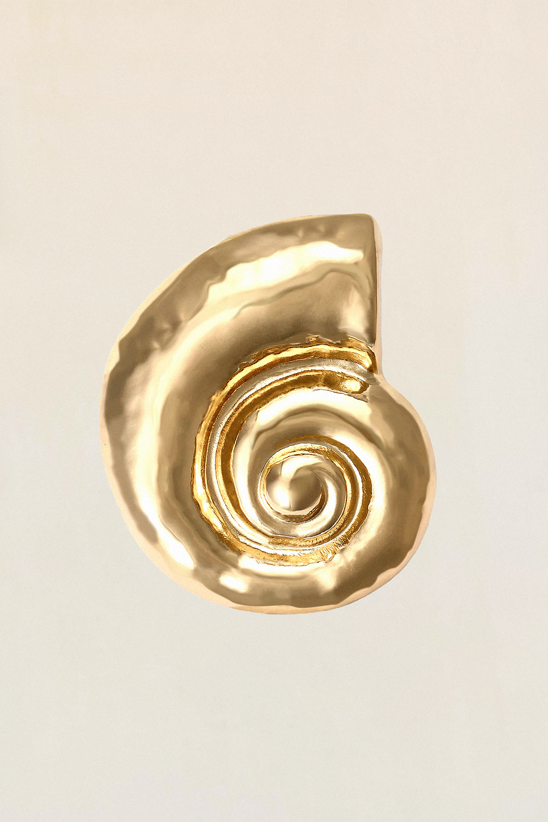 Spiral Shell Brooch