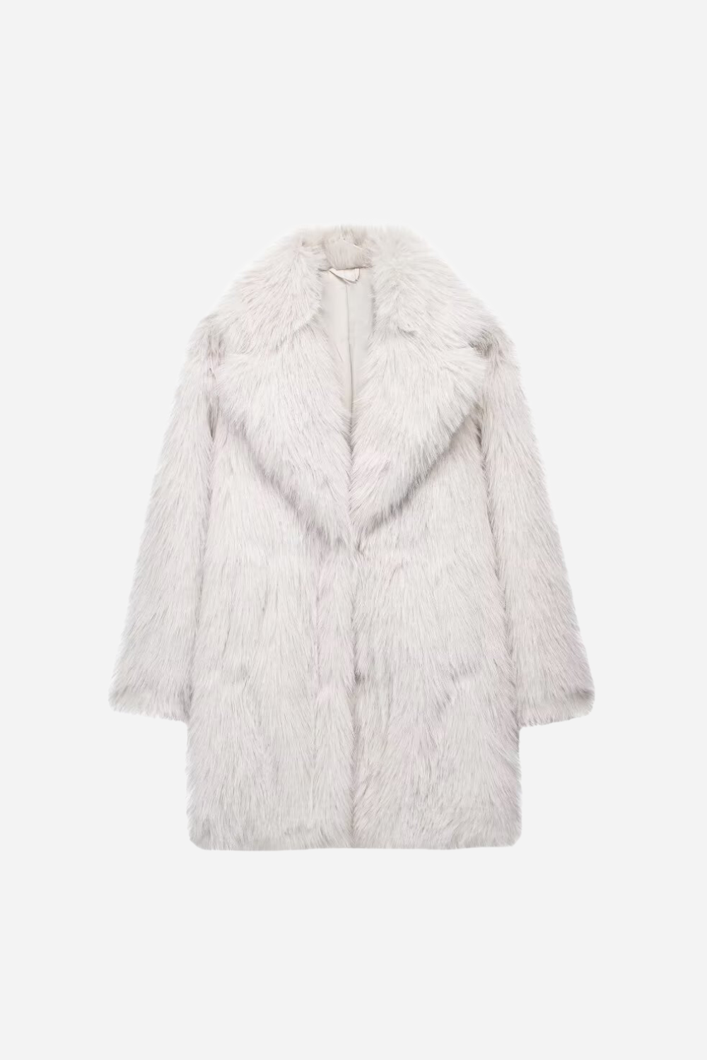 Oversized Faux Fur Long Sleeve Coat Sunfere