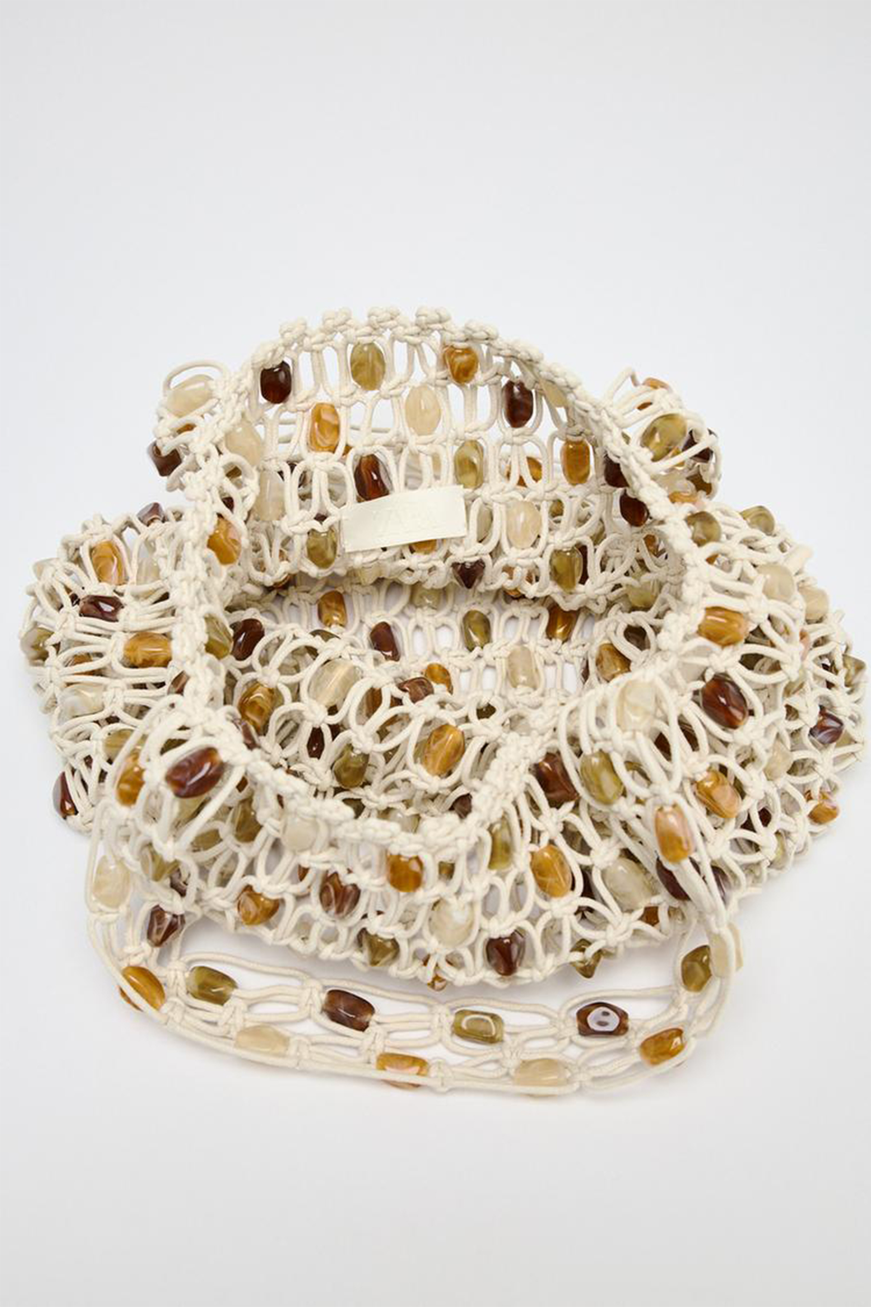 Multicolor Beaded Tote Bag