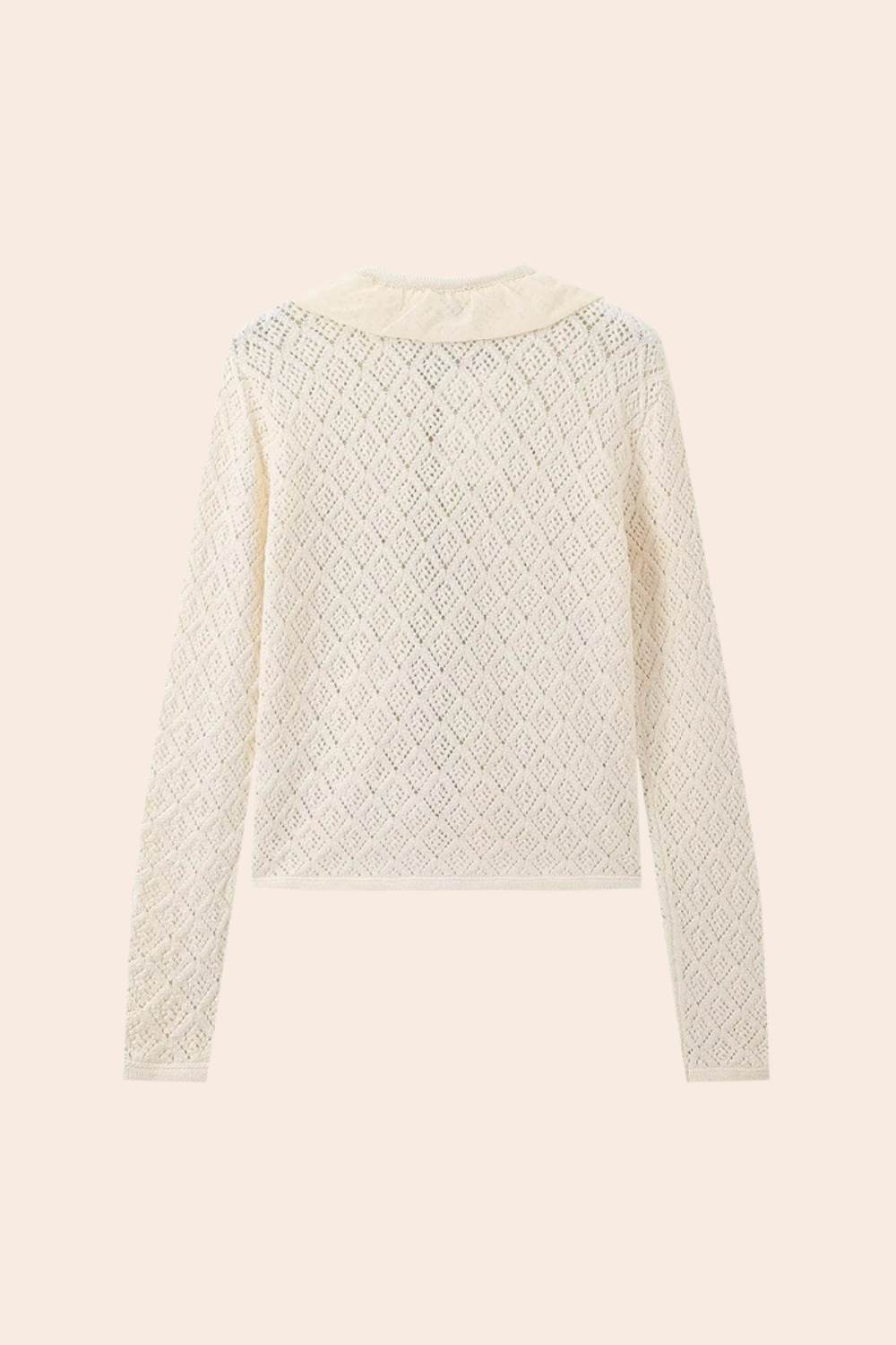 Layers Ruffled Knit Cardigan-Sunfere