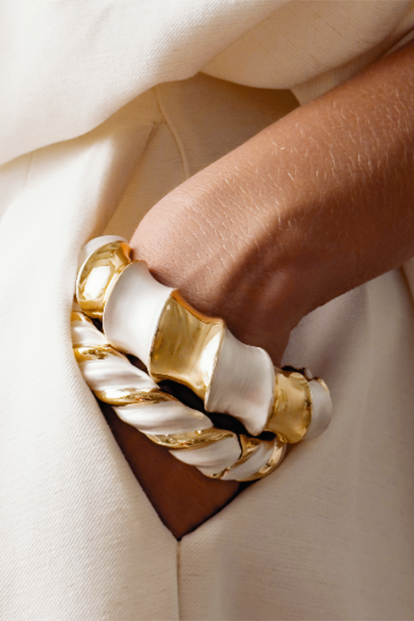 Twisted Mixed-metal Bracelet