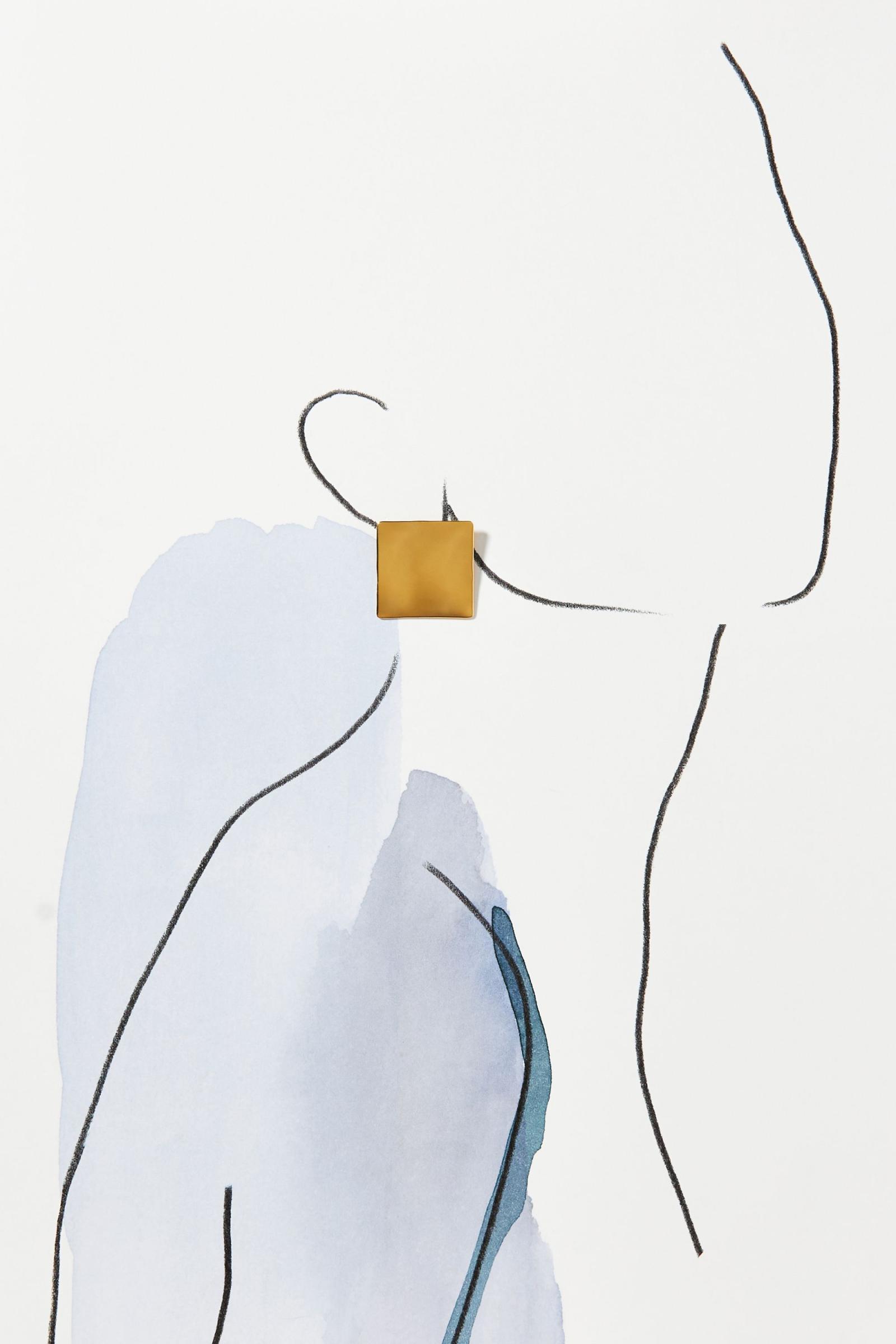 Sqaure Structured Earrings