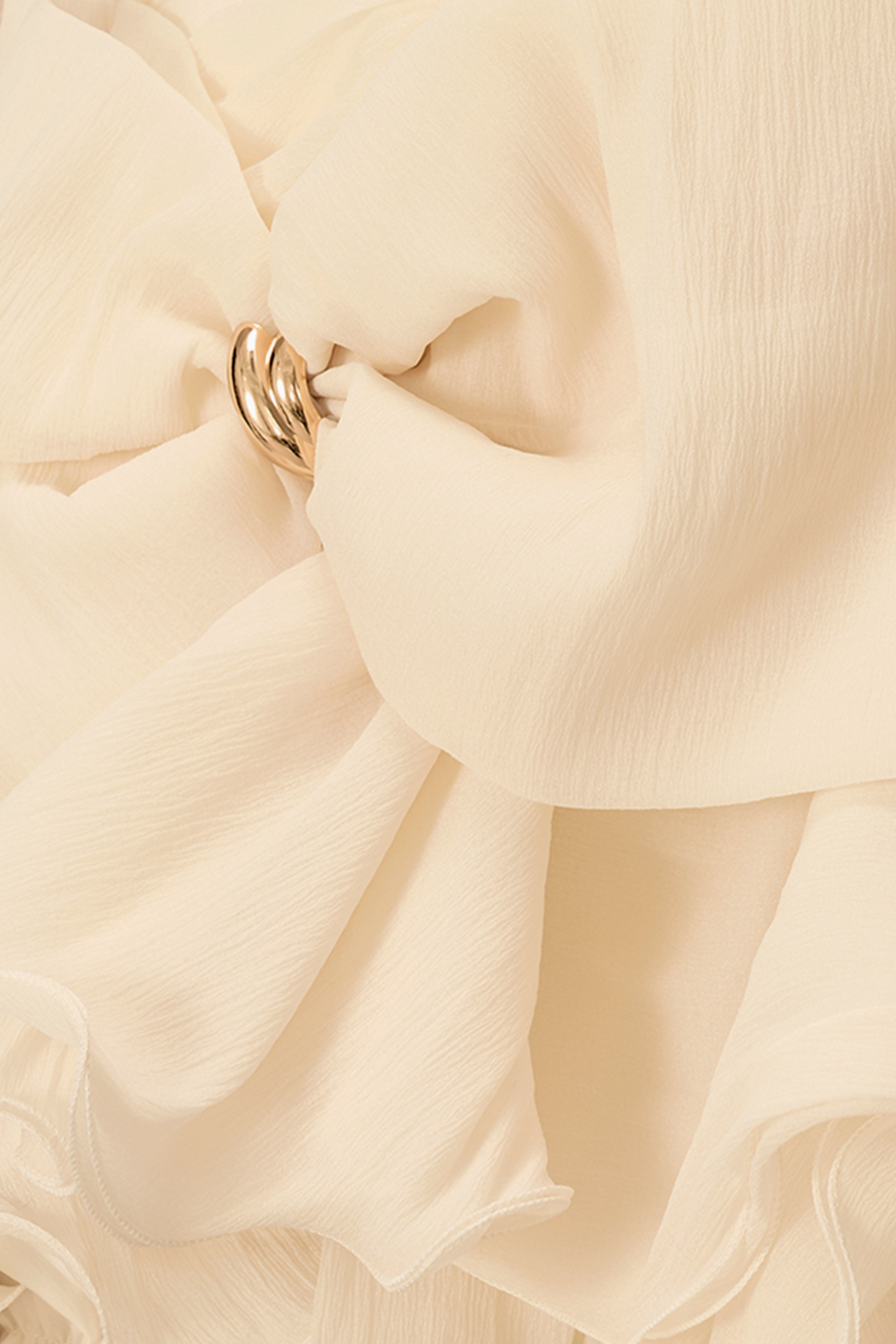 In A Fairytale Off Shoulder Ruffle Mini Dress