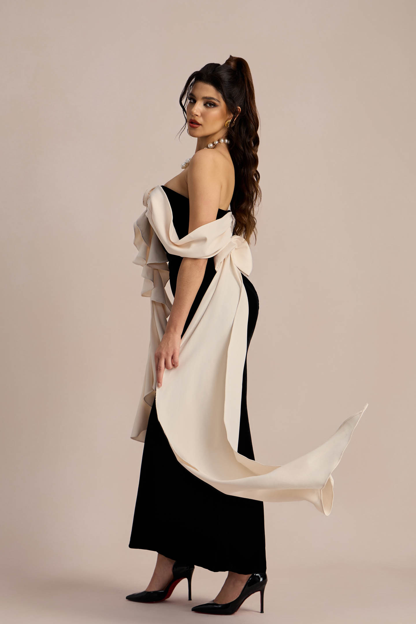 Ophelia Strapless Ribbon Maxi Dress