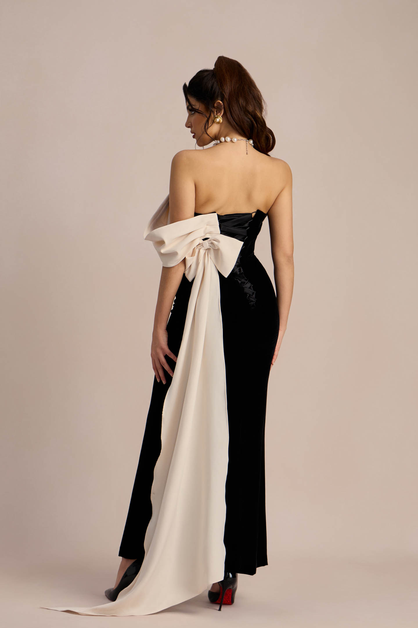 Ophelia Strapless Ribbon Maxi Dress