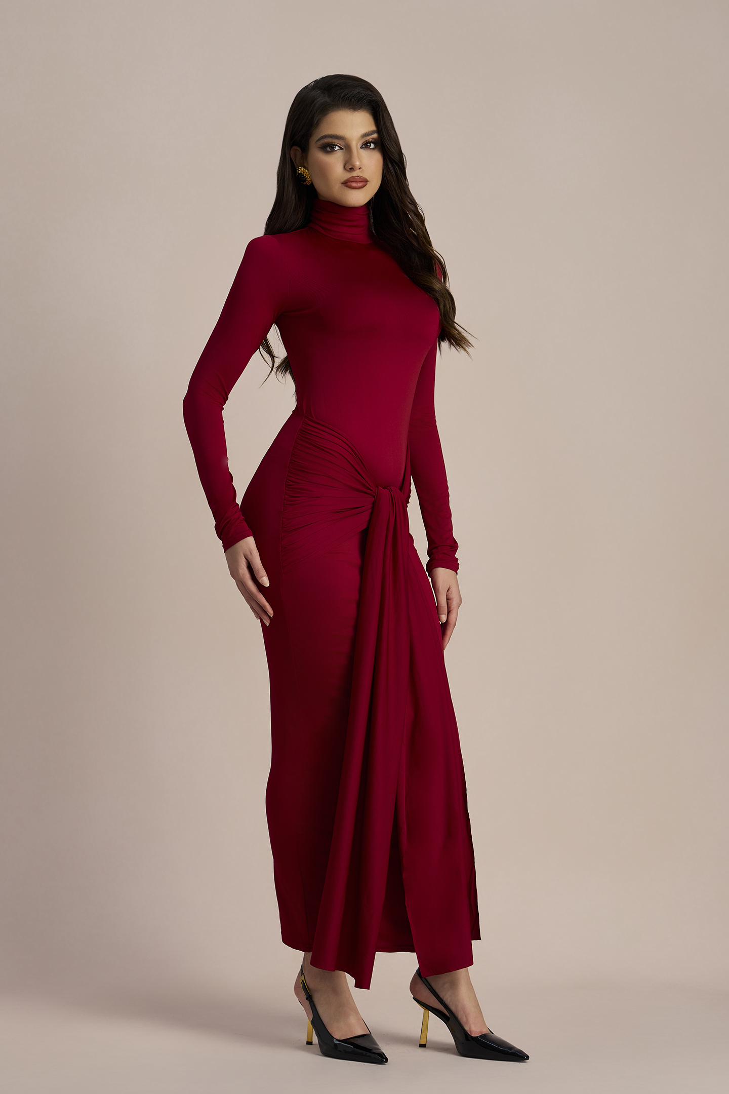 Liz Knotted Strap Maxi Dress-Sunfere Liz Knotted Strap Maxi Dress-Sunfere