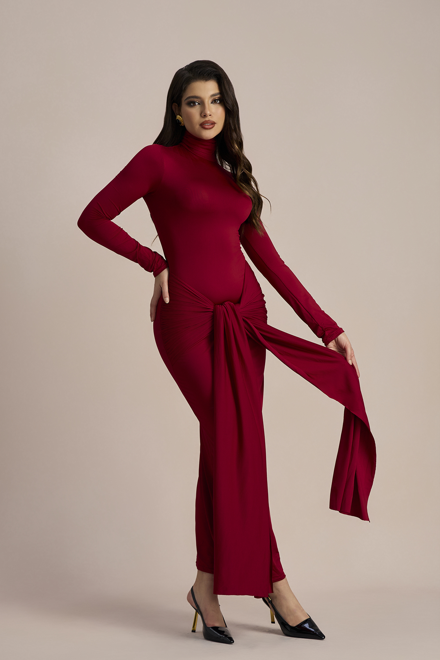 Liz Knotted Strap Maxi Dress | Jersey Comfort & Chic - sunfere