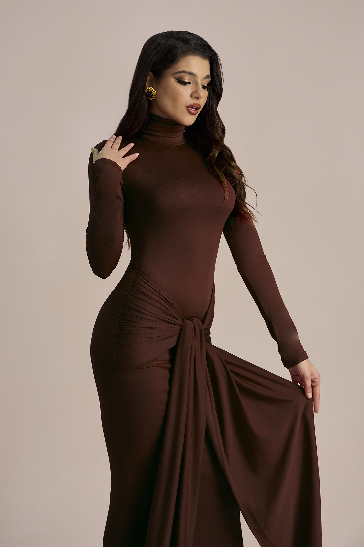 Liz Knotted Strap Maxi Dress | Jersey Comfort & Chic - sunfere