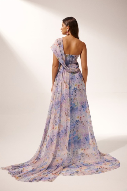 Molly Floral Printed Split Maxi Dress