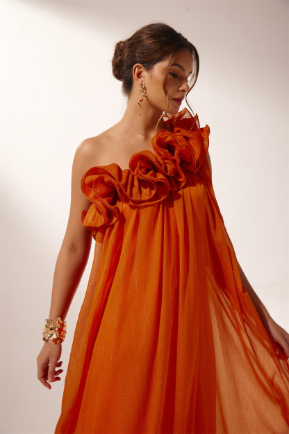 Hedda One-shoulder Floral Maxi Dress